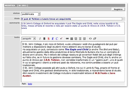 Editor visuale